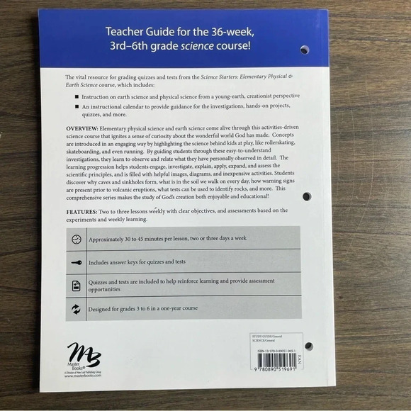 Masterbooks Elementary Physical and Earth Science Starters Curriculum - Picture 2 of 5